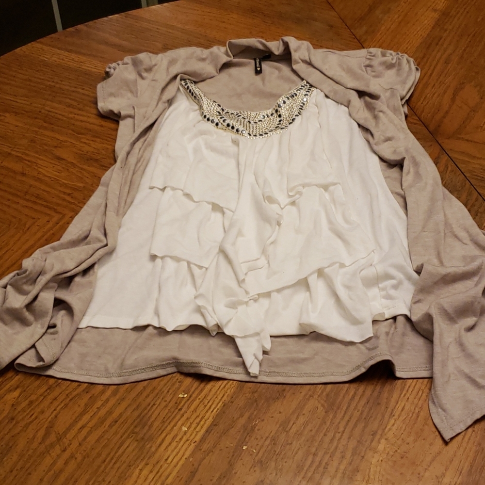 Tank top with cover up